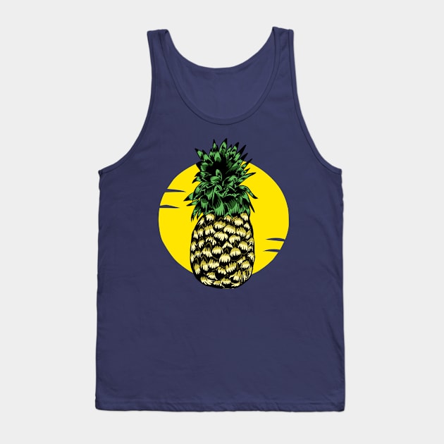 Pineapple yellow Tank Top by Winshop